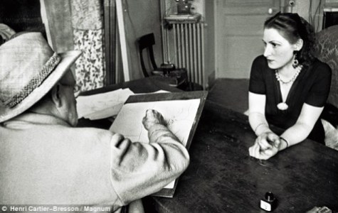 Matisse sketching Lydia Delectorskaya
